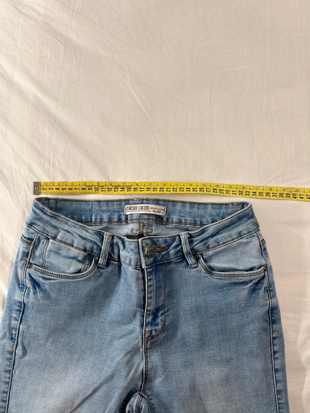 Jean slim azul claro cache cache – photo 5
